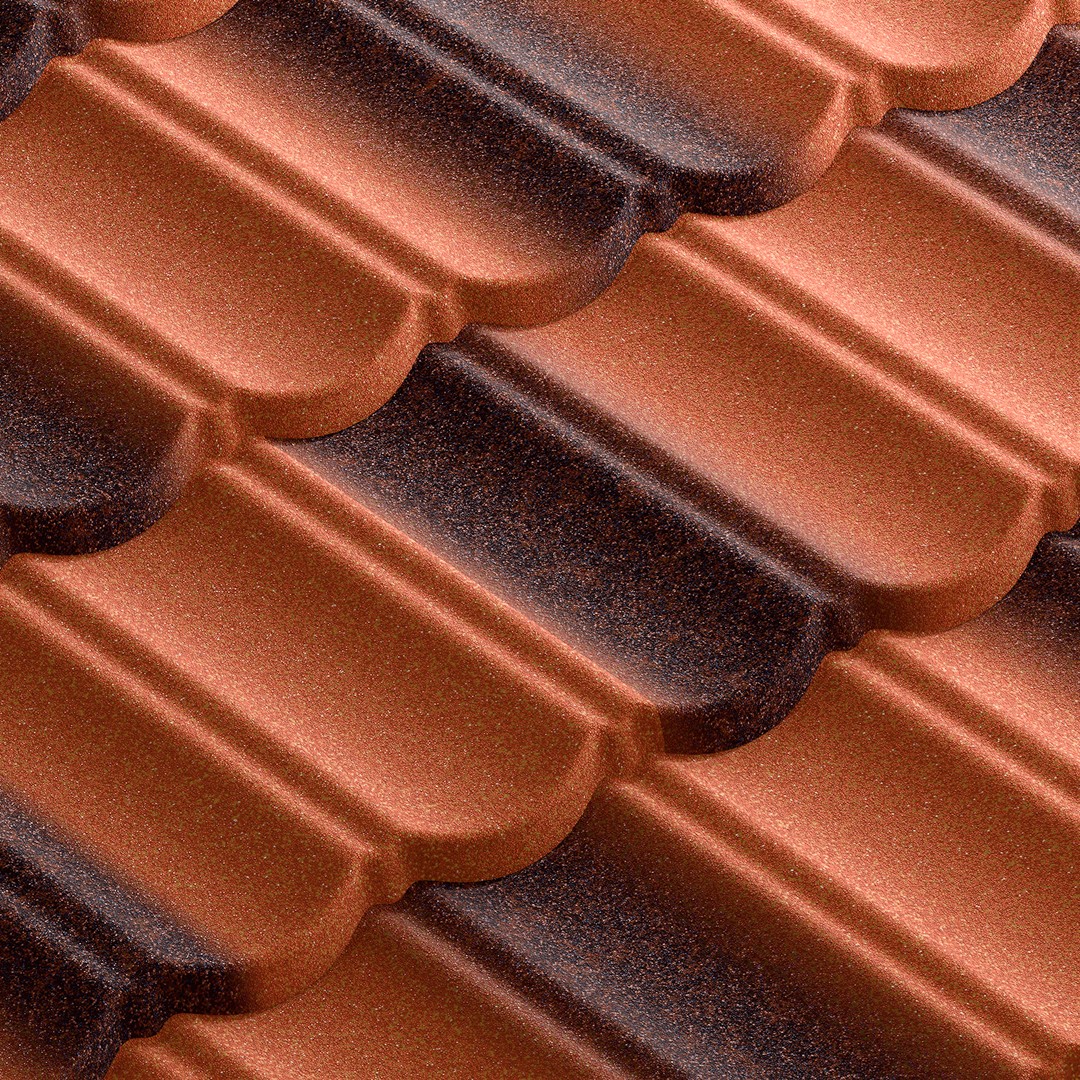 DECRA Classic Antikk Teglrød sample